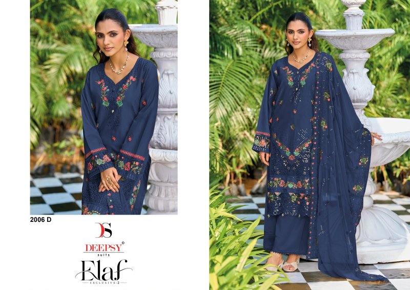 Elaf 2006 A To D Deepsy Cotton Plazzo Pakistani Salwar Suits